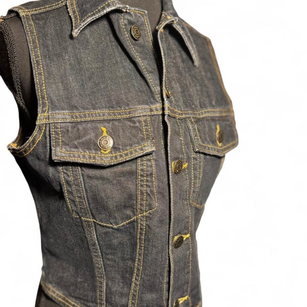 Black Denim Vest